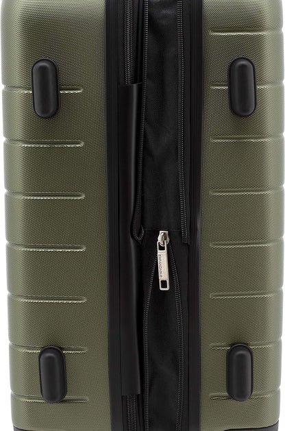 Wrangler 20" Smart Spinner Carry-On Luggage With Usb Charging Port, 20 Inch Carry-On, Olive Green