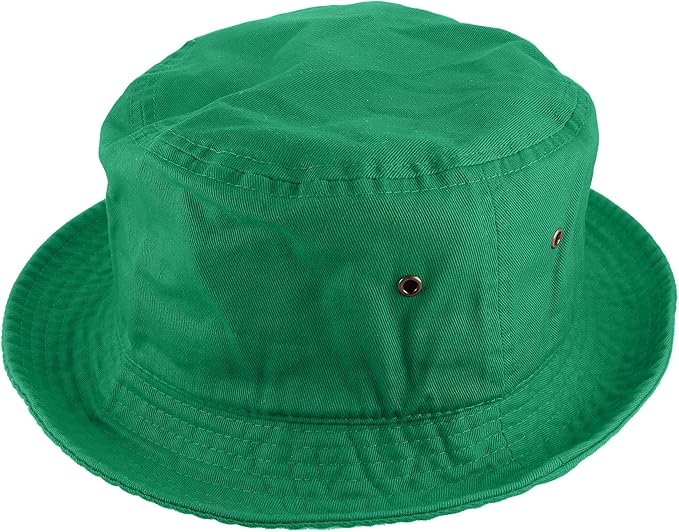 Gelante Solid Color 100% Cotton Bucket Hat for Women and Men Packable Travel Summer Beach Hat