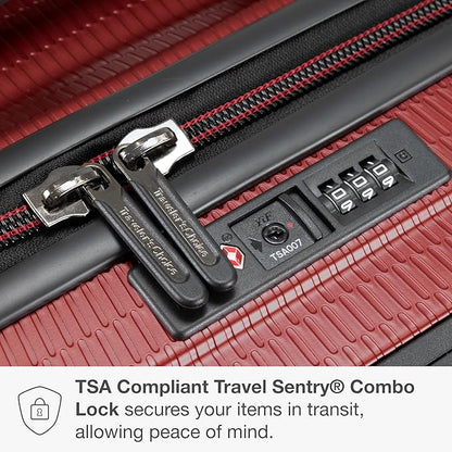 Traveler's Choice Maxporter II 30" Hardside Spinner Trunk Luggage, TSA Lock, Red