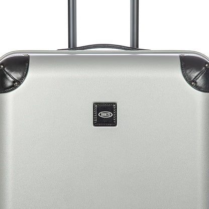 Bric's Amalfi Lightweight Hard Shell Suitcase – Expandable Checked Luggage with Water-Repellent Zip, Smooth 360° Wheels & TSA Lock - 27 Inch, Silver