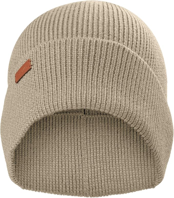 Cole Haan Men's Heritage Rib Cuff Wool Beanie Hat, One Size