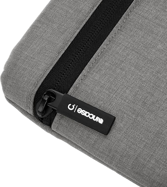 Incase 13-inch Laptop Carry Zip Sleeve - Sea Blue, Polyester, Protecting Laptops During Travel or Transport, Cover for Laptops (Cement Gray)