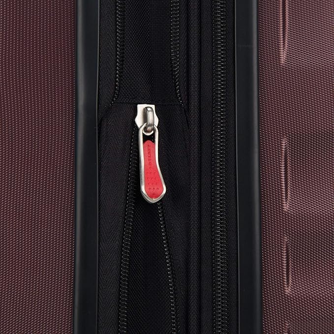 Delsey Paris Alexis Durable Hardside Luggage, Expandable Lightweight 4-Wheel Spinner, Easy Grip Telescoping Handle for Smooth Mobility, TSA-Lock Incorporated, Men and Women, Burgundy, Check-In 25-Inch