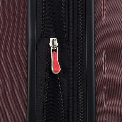 Delsey Paris Alexis Durable Hardside Luggage, Expandable Lightweight 4-Wheel Spinner, Easy Grip Telescoping Handle for Smooth Mobility, TSA-Lock Incorporated, Men and Women, Burgundy, Check-In 25-Inch