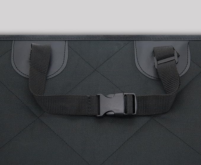 Best Pet Supplies Water Resistant Back Seat Cover for Dogs with Protective Pouch | Nonslip Backseat Protector for Cars, SUVs & Trucks (Black), 58 * 54, CS210-BK