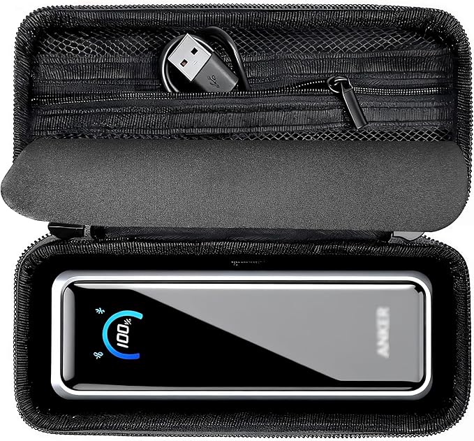Case Compatible with Anker Prime Power Bank, 26,250mAh 3-Port 300W Portable Charger, Battery Charging Station Carrying Travel Storage Holder for USB-C Chargers (Box Only)