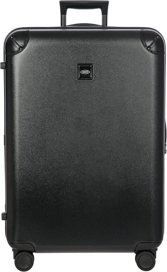 Bric's Amalfi Lightweight Hard Shell Suitcase – Expandable Checked Luggage with Water-Repellent Zip, Smooth 360° Wheels & TSA Lock - 30 Inch, Black
