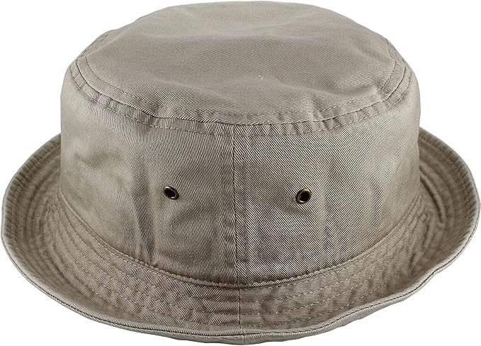 Gelante Solid Color 100% Cotton Bucket Hat for Women and Men Packable Travel Summer Beach Hat