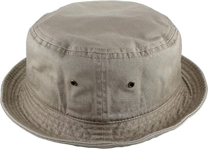 Gelante Solid Color 100% Cotton Bucket Hat for Women and Men Packable Travel Summer Beach Hat