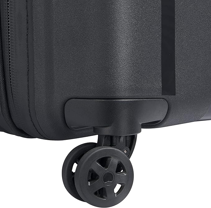 DELSEY PARIS Clavel Hardside Expandable Luggage with Spinner Wheels, Black, Checked-Large 30 Inch