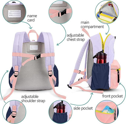 Kids Backpacks For Girls & Boys, Kindergarten & Elementary School Bookbag, For School & Travel, Small Child Toddler Backpack, 13" H, For Kids 3-5 Medium