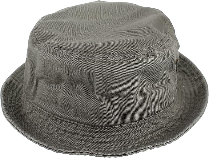 Gelante Solid Color 100% Cotton Bucket Hat for Women and Men Packable Travel Summer Beach Hat