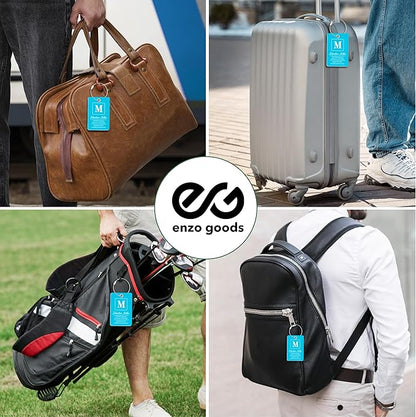 Personalized Luggage Tag | Custom Luggage Tags for Suitcases | Kids Backpack Tag | 10 Color Options & Choose Font, Font Color
