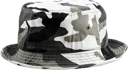 Gelante Solid Color 100% Cotton Bucket Hat for Women and Men Packable Travel Summer Beach Hat