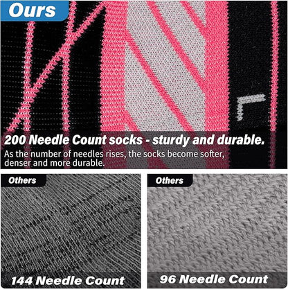 Hylaea No Show Running Athletic Anti-Blister Wicking Coolmax Socks, Seamless Anti-odor