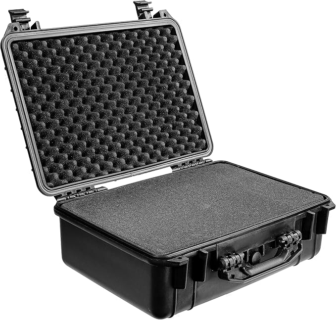 Eylar 18.5 inch Protective Gear, Camera, Tools, Equipment Hard Case Waterproof w/Foam Black