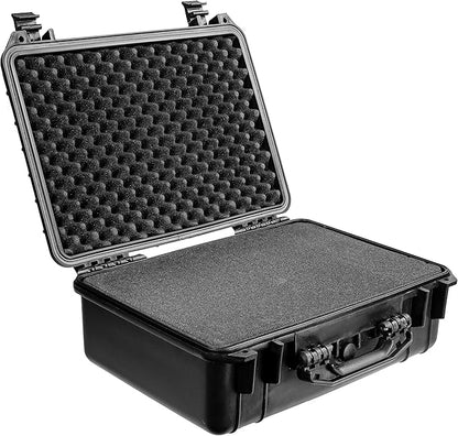 Eylar 18.5 inch Protective Gear, Camera, Tools, Equipment Hard Case Waterproof w/Foam Black