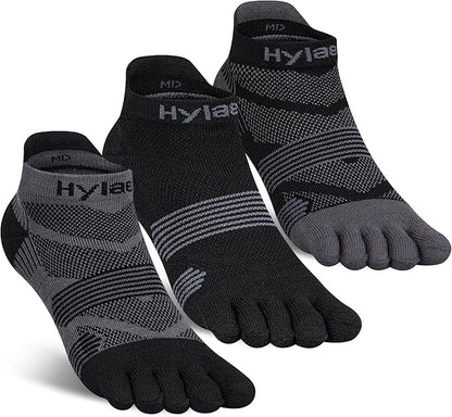 Hylaea No Show Running Athletic Anti-Blister Wicking Coolmax Socks, Seamless Anti-odor