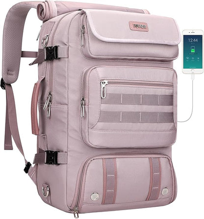 PIJUSHI Travel Backpack for Women Carry on Duffle Bag Backpack For Airplanes Luggage Rucksack with Shoe Compartment(PE048 Light Purple)