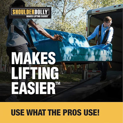 Shoulder Dolly Moving Straps - Lifting Strap for 2 Movers - Move, Lift, Carry, And Secure Furniture, Appliances, Heavy, Bulky Objects Safely, Efficiently, More Easily Like The Pros - LD1000