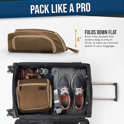 DD D&D Wanderlust D&D Hanging Travel Toiletry Bag for Men and Women – Cosmetics, Makeup and Toiletries Organizer Kit with 10 Compartments