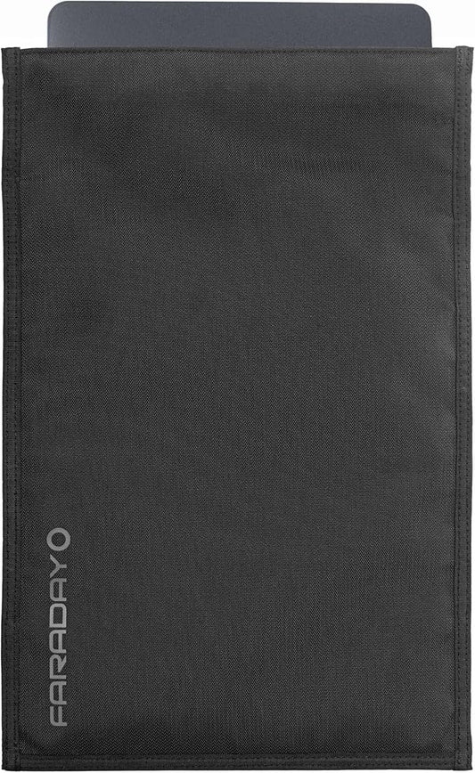 Faraday Defense Faraday Bag Jacket Pro for Laptops | Magnetic Closure, Shielding - Law Enforcement & Military, Travel & Data Security, Privacy, Anti-Tracking Anti-Hacking Black (Laptop)