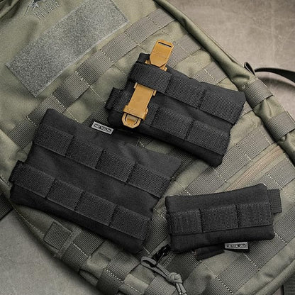 TACTICAL GEEK Storage A5 EDC Storage Pouch Set, Multi-Purpose Molle EDC Gadget Pouch, Multi-Functional Utility Small Tool Pocket,Luggage Organiser Divider Small Pouch Organizer for Daily Carry (White)
