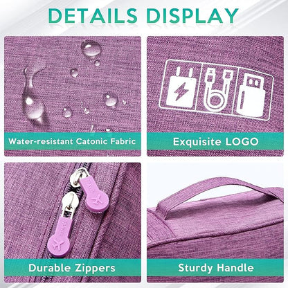 Electronics Organizer Travel Cable Organizer Bag Waterproof Portable Digital Storage Bag Electronic Accessories Case Cable Charger Organizer Case