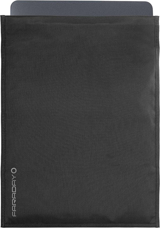 Faraday Defense Faraday Bag Jacket Pro for XL Laptops | Magnetic Closure, Shielding - Law Enforcement & Military, Travel & Data Security, Privacy, Anti-Tracking Anti-Hacking Black (Laptop XL)