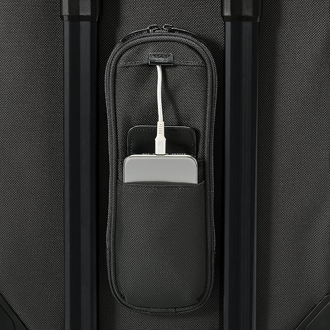 Briggs & Riley Global 2-Wheel Expandable Carry On - Luggage for International Travel, Suitcases with Wheels, Softside Rolling Bag for Men & Women, Self-Repairing Zipper - Baseline Collection, Black