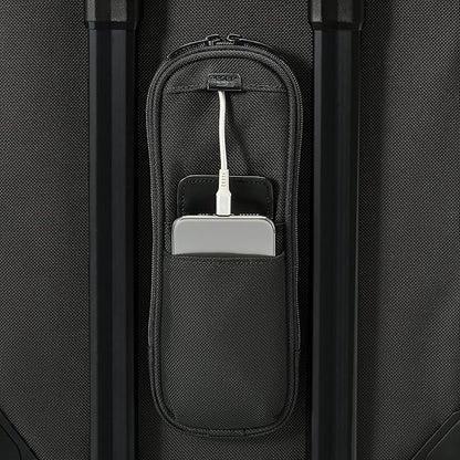 Briggs & Riley Essential 22" 2-Wheel Expandable Carry On - Luggage for Travel, Suitcases with Wheels, Softside Rolling Bag for Men & Women, Self-Repairing Zipper - Baseline Collection, Black