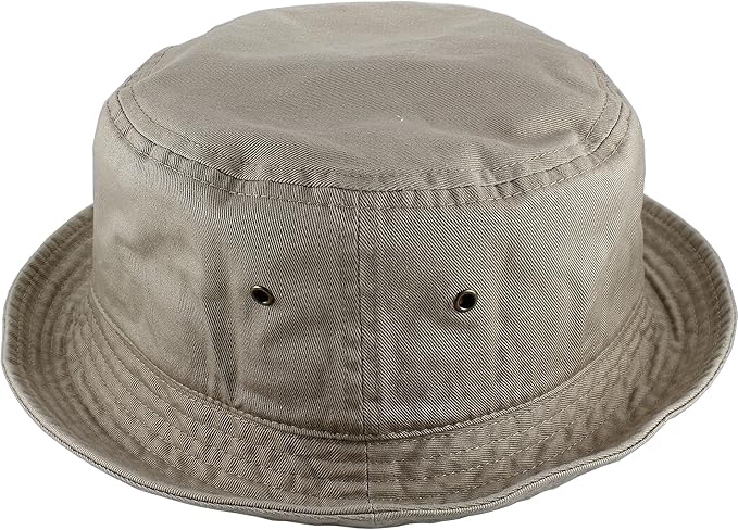 Gelante Solid Color 100% Cotton Bucket Hat for Women and Men Packable Travel Summer Beach Hat