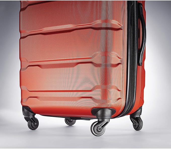 Samsonite Omni PC Hardside Expandable Luggage with Spinner Wheels, Burnt Orange, 3-Piece Set (20/24/28)