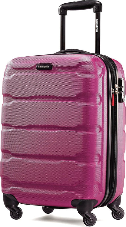 Samsonite Omni PC Hardside Expandable Luggage with Spinner Wheels, Radiant Pink, 3-Piece Set (20/24/28)