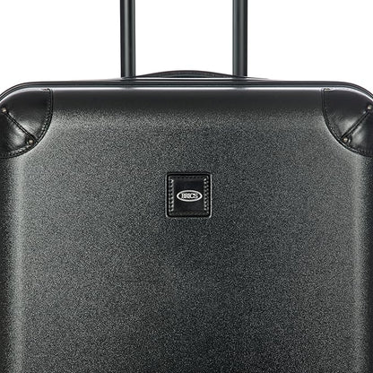 Bric's Amalfi Lightweight Hard Shell Suitcase – Expandable Checked Luggage with Water-Repellent Zip, Smooth 360° Wheels & TSA Lock - 27 Inch, Black