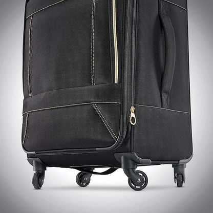 American Tourister Belle Voyage Softside Luggage with Spinner Wheels, Black, Carry-On 21-Inch