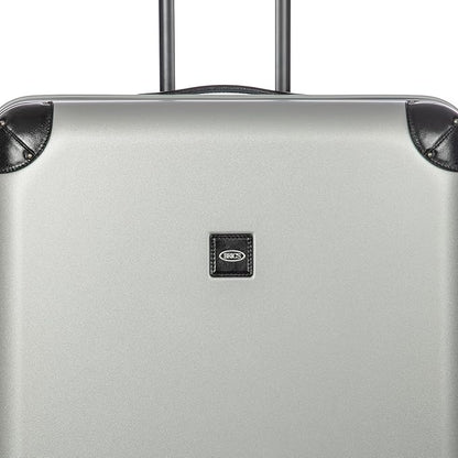 Bric's Amalfi Lightweight Hard Shell Suitcase – Expandable Checked Luggage with Water-Repellent Zip, Smooth 360° Wheels & TSA Lock - 32 Inch, Silver