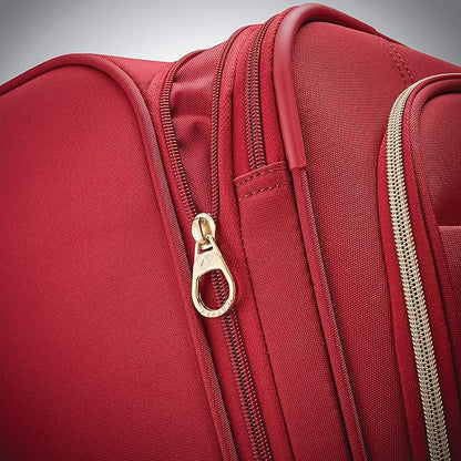 American Tourister Belle Voyage Softside Luggage with Spinner Wheels, Red, Carry-On 21-Inch
