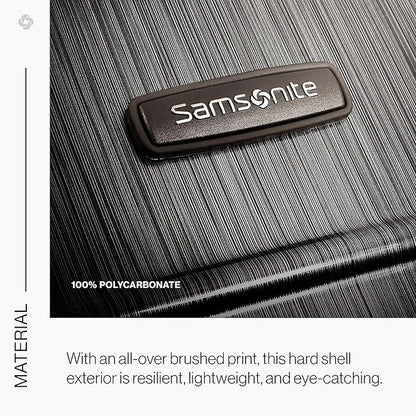 Samsonite Winfield 2 Hardside Luggage with Spinner Wheels, 2-Piece Set (20/24), Charcoal