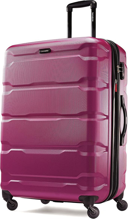 Samsonite Omni PC Hardside Expandable Luggage with Spinner Wheels, Radiant Pink, 3-Piece Set (20/24/28)