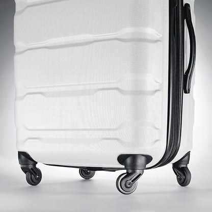 Samsonite Omni PC Hardside Expandable Luggage with Spinner Wheels, White, 2-Piece Set (20/28)