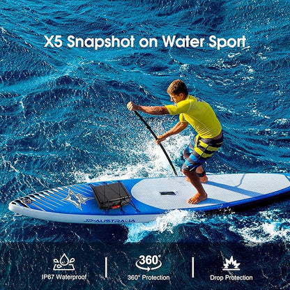 Hard Case for Insta360 X5 Bundle Double Layers Large Capacity Organizer IP67 Travel Hard Carrying Case for Insta 360 X5 114cm Invisible Selfie Stick Accessories