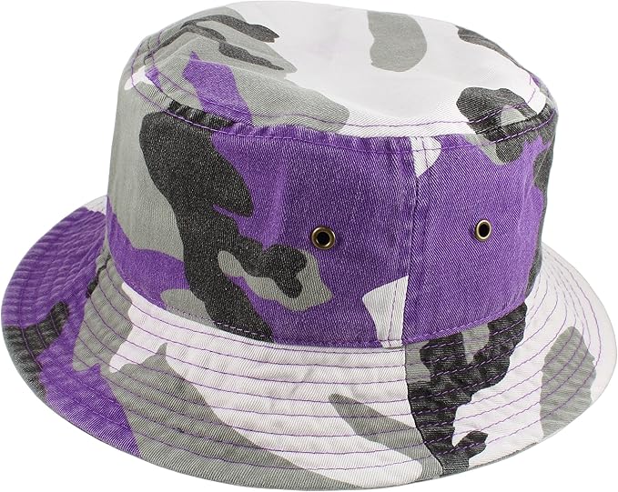 Gelante Solid Color 100% Cotton Bucket Hat for Women and Men Packable Travel Summer Beach Hat