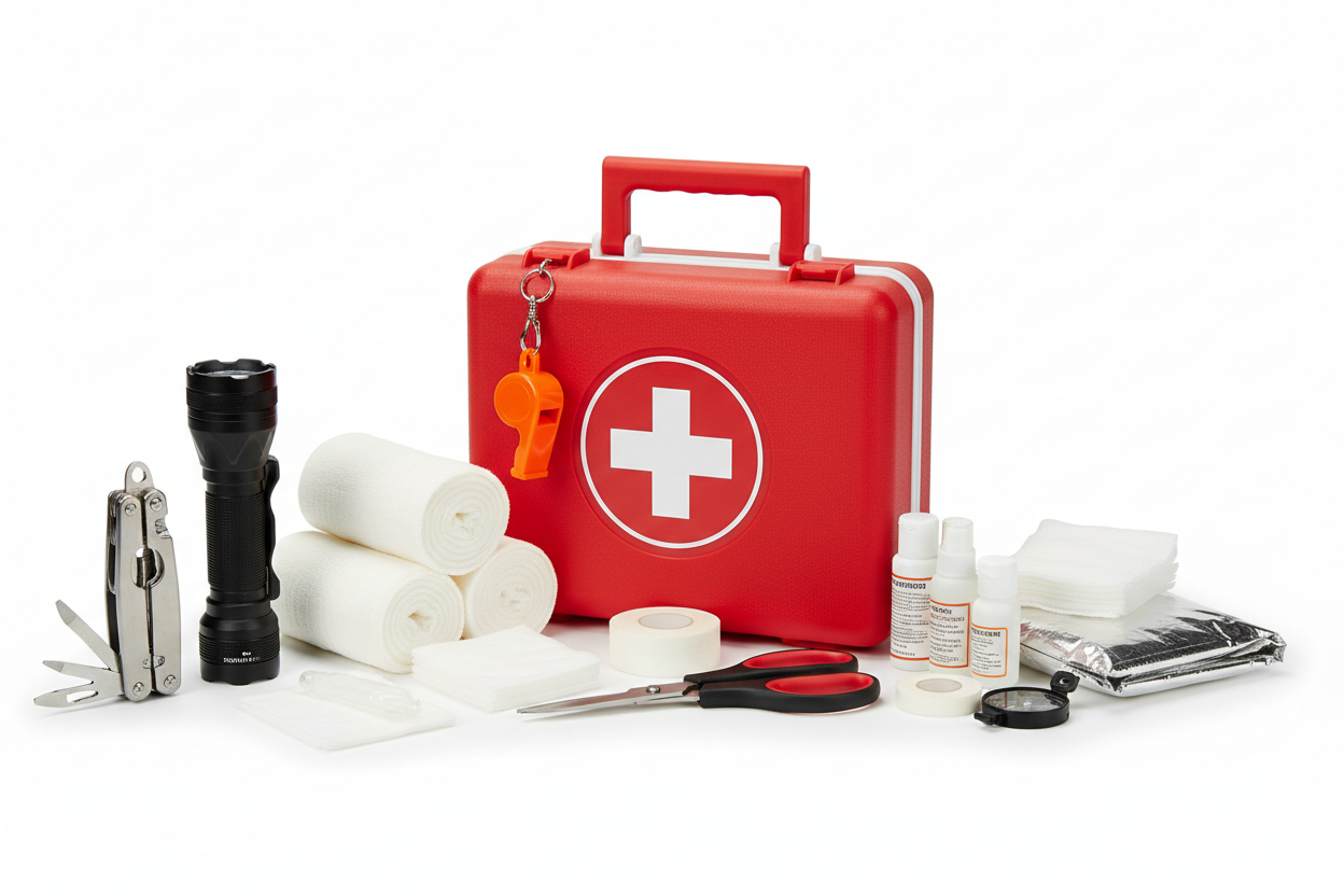 First Aid Kits
– Emergency Tools